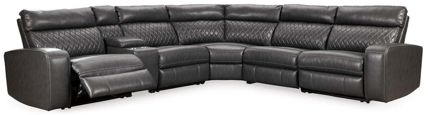 Samperstone 6-Piece Power Reclining Modular Sectional