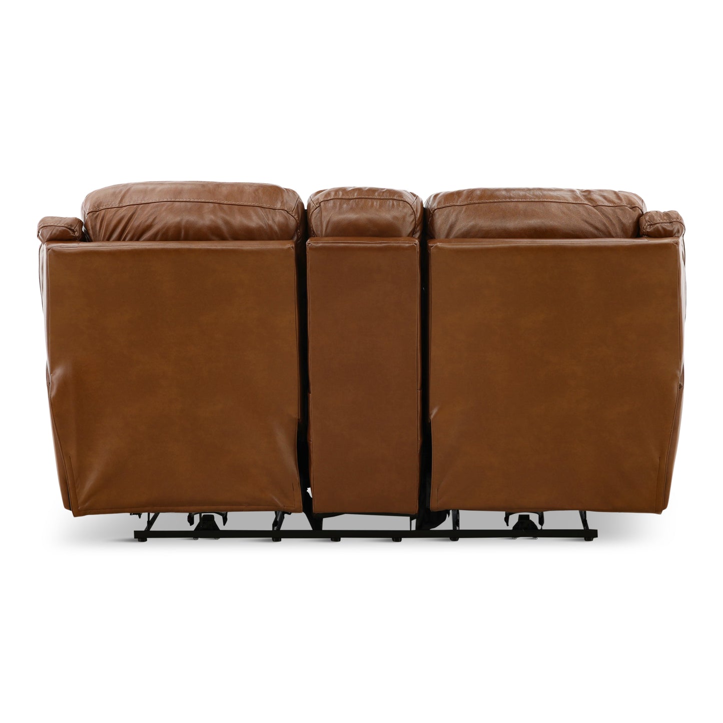 Armani Leather Power Console Loveseat