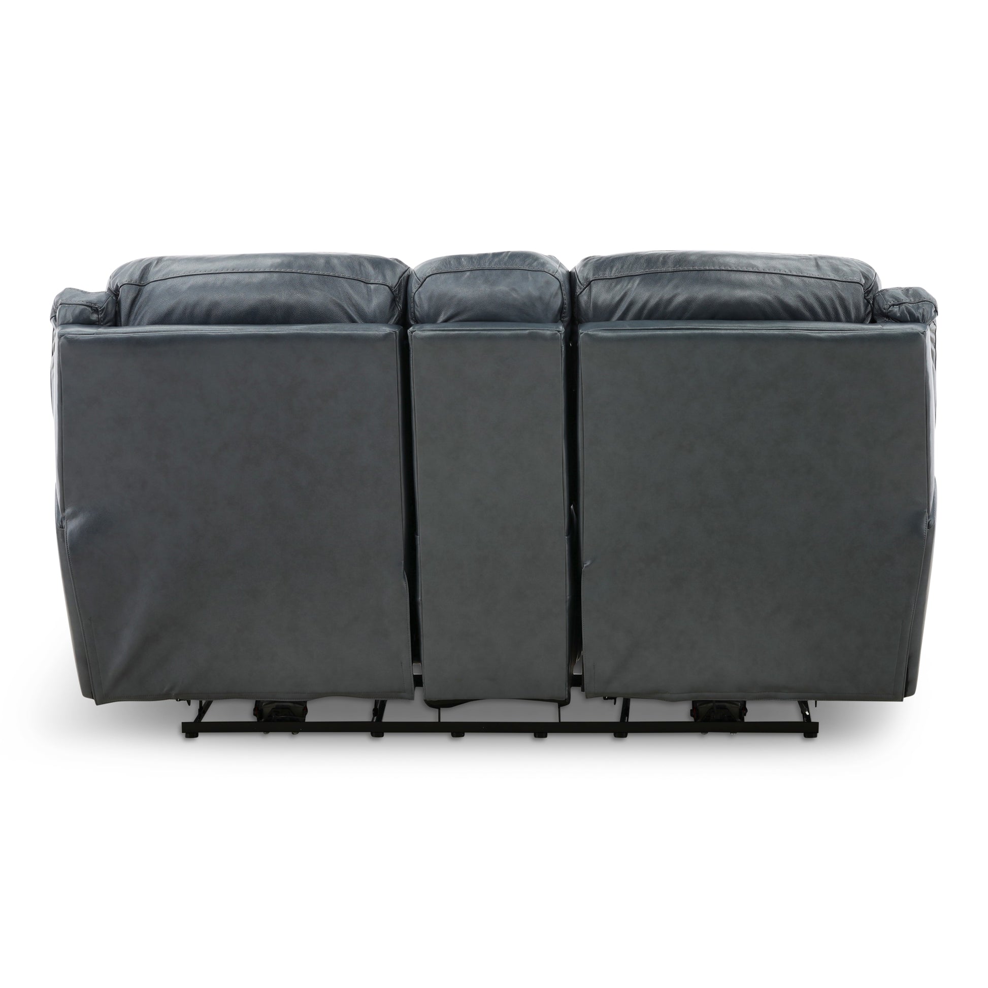 Armani Leather Power Console Loveseat
