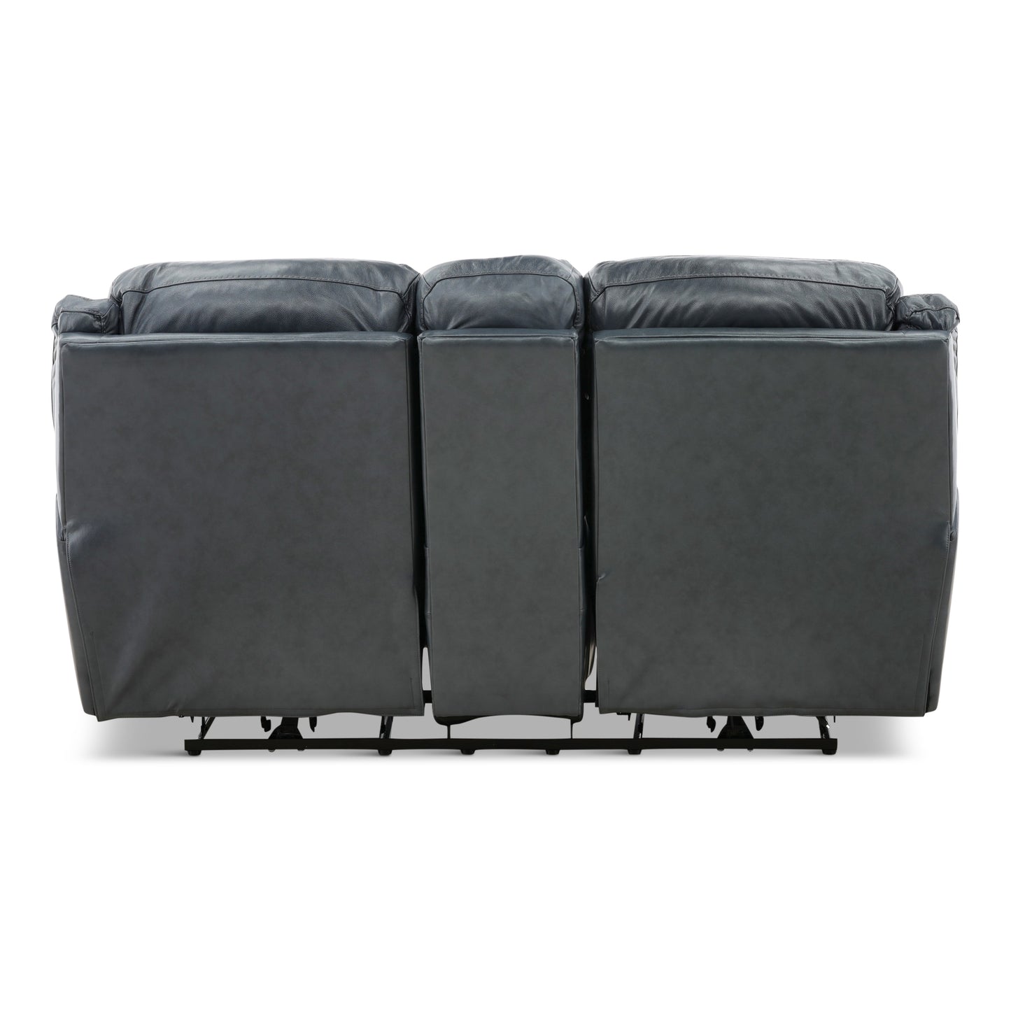 Armani Leather Power Console Loveseat