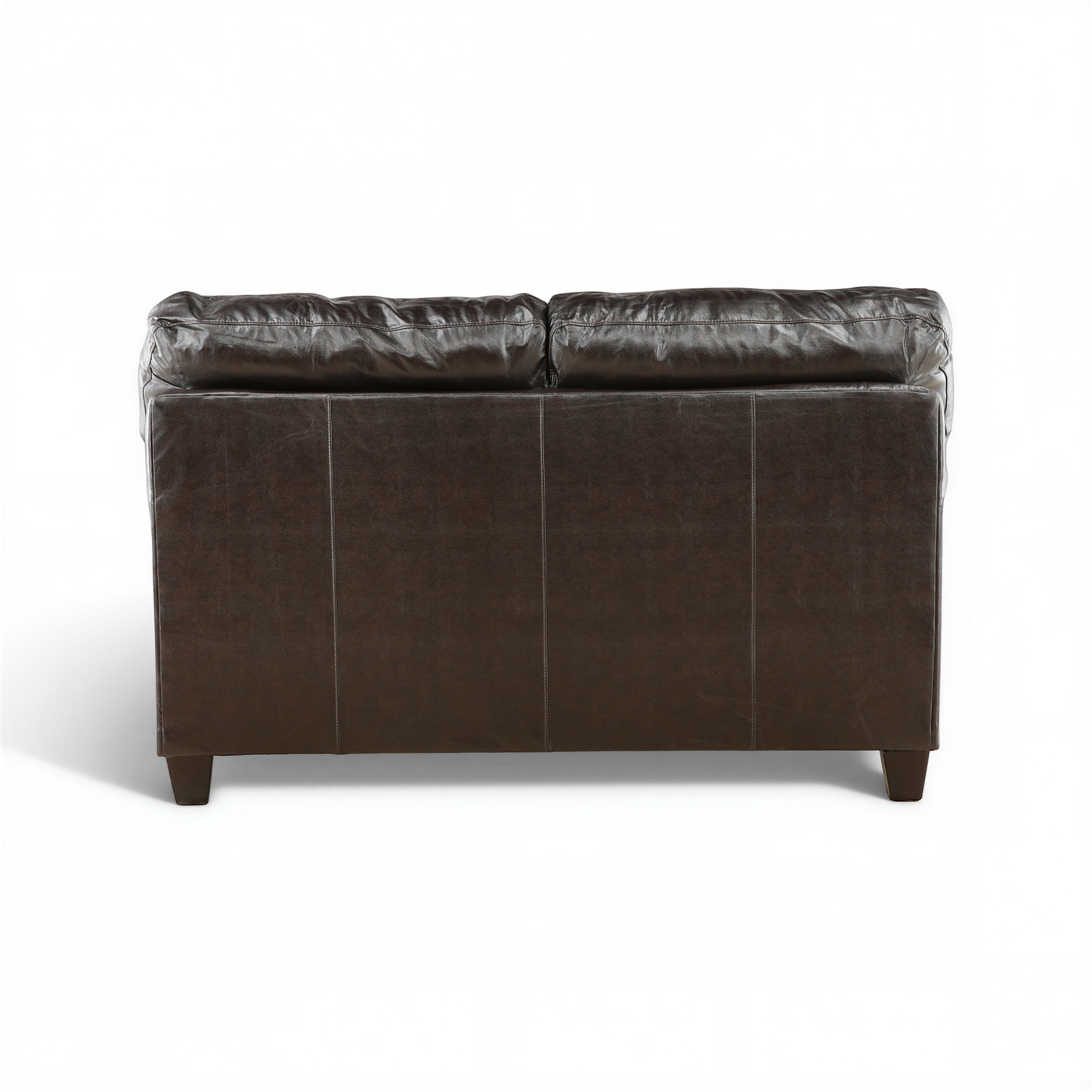 Leather loveseat