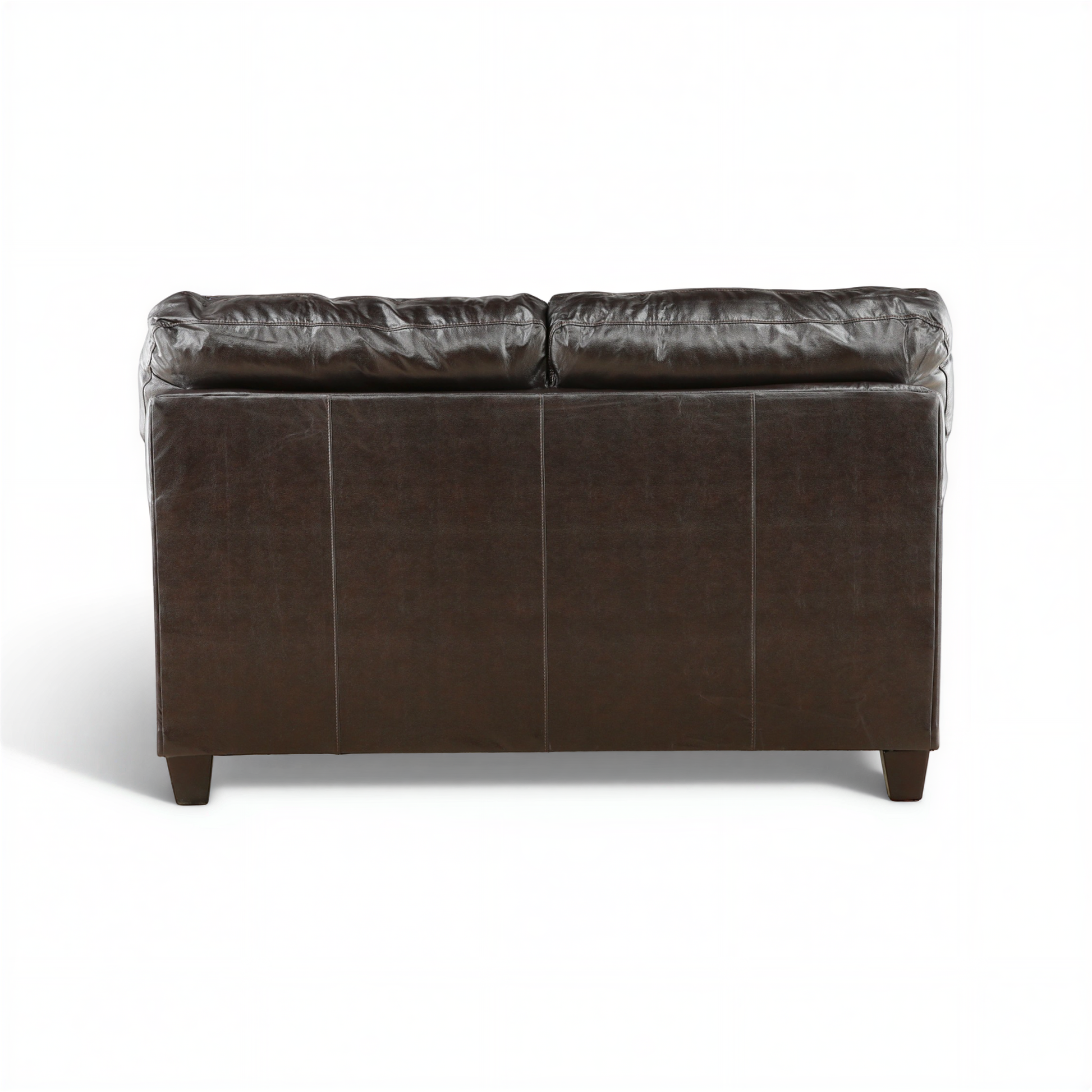 Leather loveseat