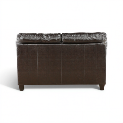 Leather loveseat