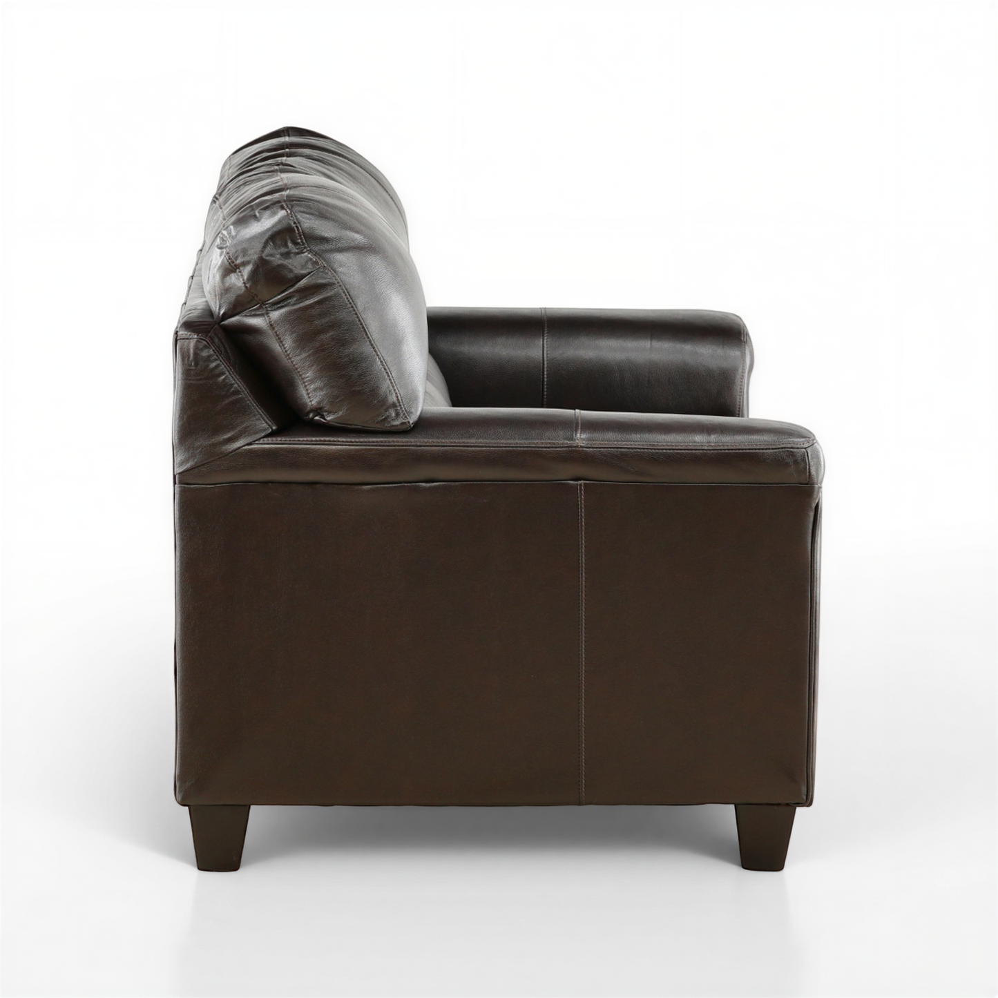 Leather loveseat