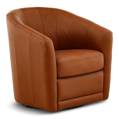 Giada Leather Swivel Chair