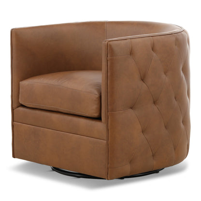 Palazzo Leather Swivel Chair