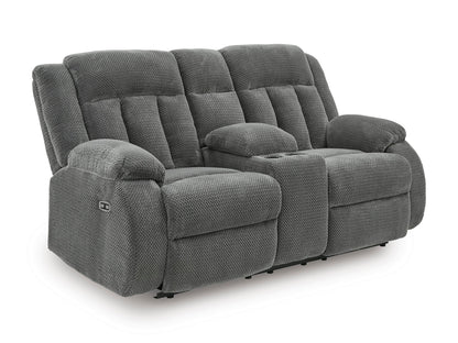 Greely Bend Power Reclining Console Loveseat