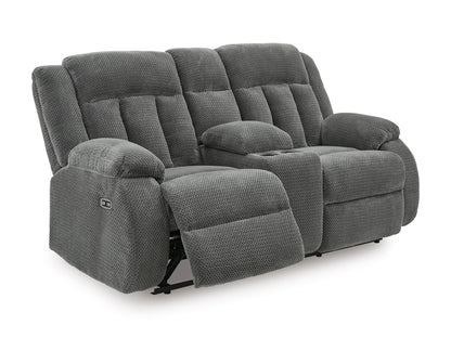 Greely Bend Power Reclining Console Loveseat