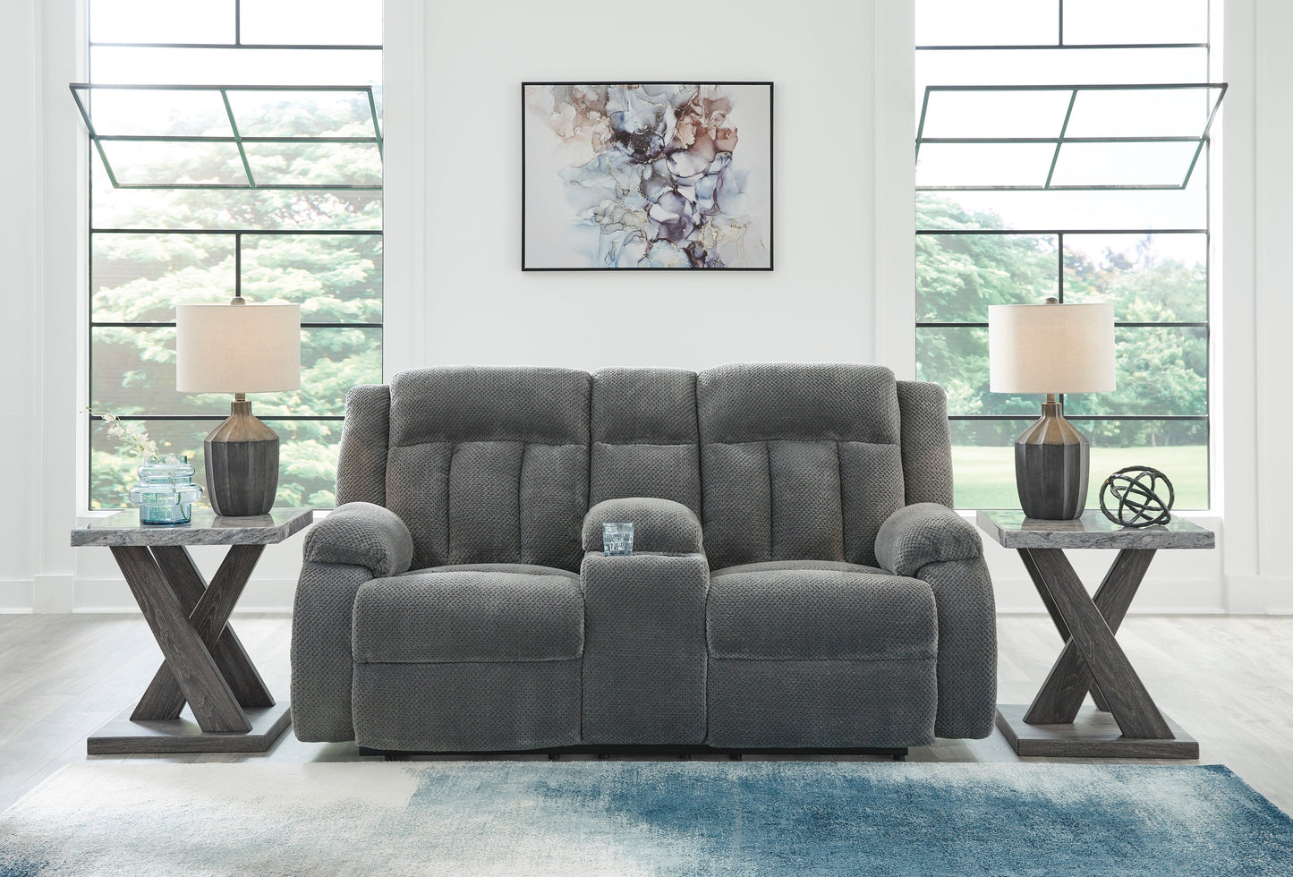 Greely Bend Power Reclining Console Loveseat