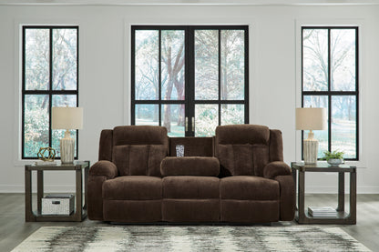 Greely Bend Power Reclining Sofa with Drop Down Table
