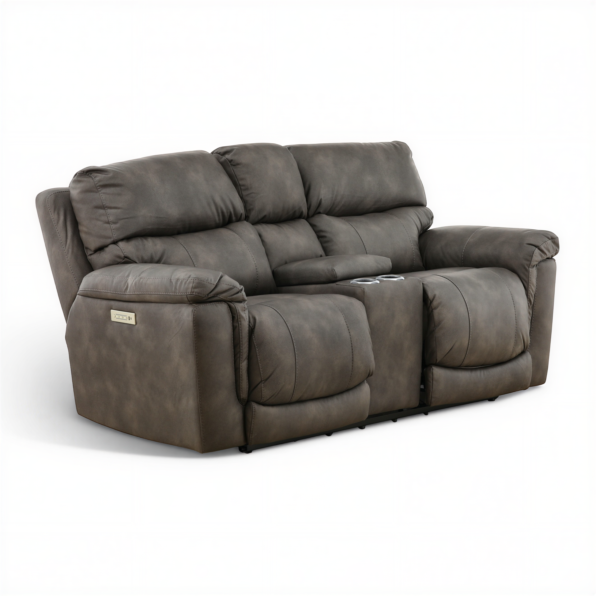 Gale Triple Power Reclining Console Loveseat