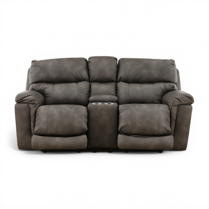 Gale Triple Power Reclining Console Loveseat
