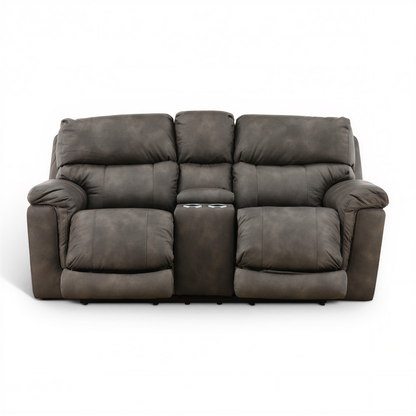 Gale Triple Power Reclining Console Loveseat