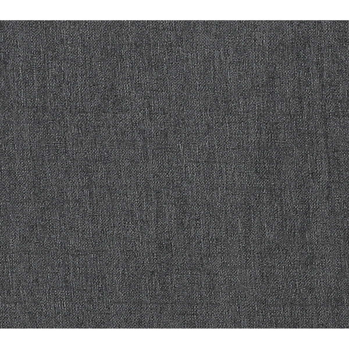 Charcoal sofa chaise upholstery fabric close-up, textured weave.