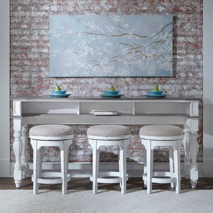 Della Console Bar Height Table and 3 Stools