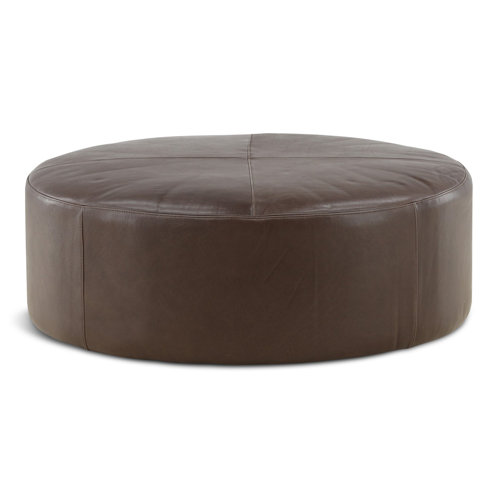 Kennedy Leather Cocktail Ottoman