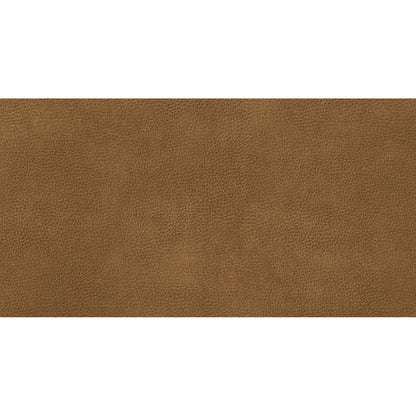 Brown faux-leather upholstery panel with textured grain close-up