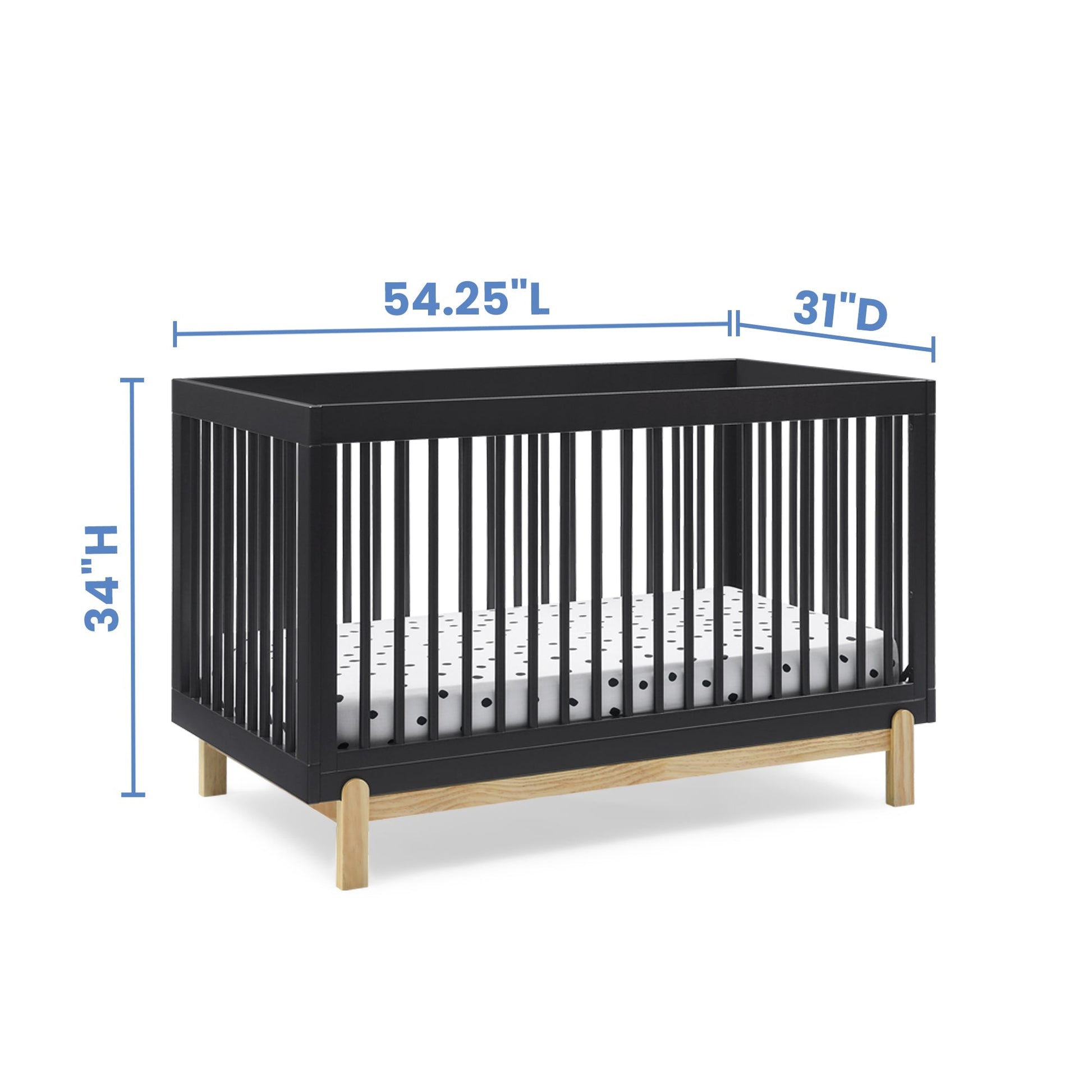 Poppy 4-in-1 Convertible Crib