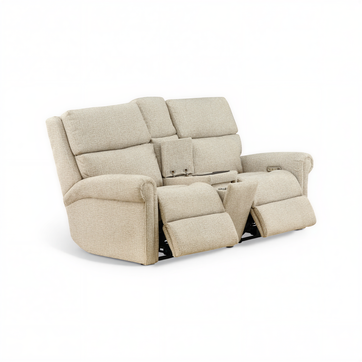 Flexsteel Jetsyn Power Reclining Console Loveseat