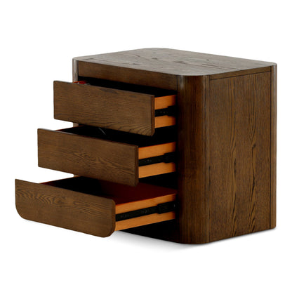 Oslo 3 Drawer Nightstand