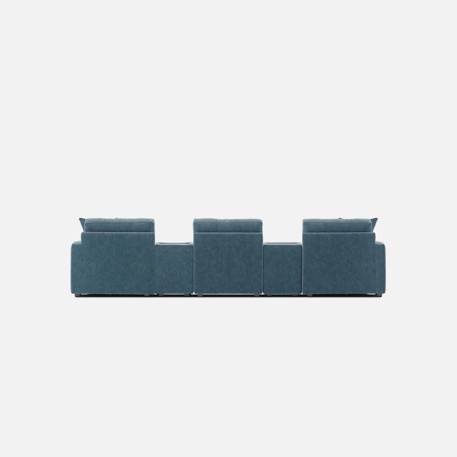 Modular One 5-Piece Theater Sectional with E-Console