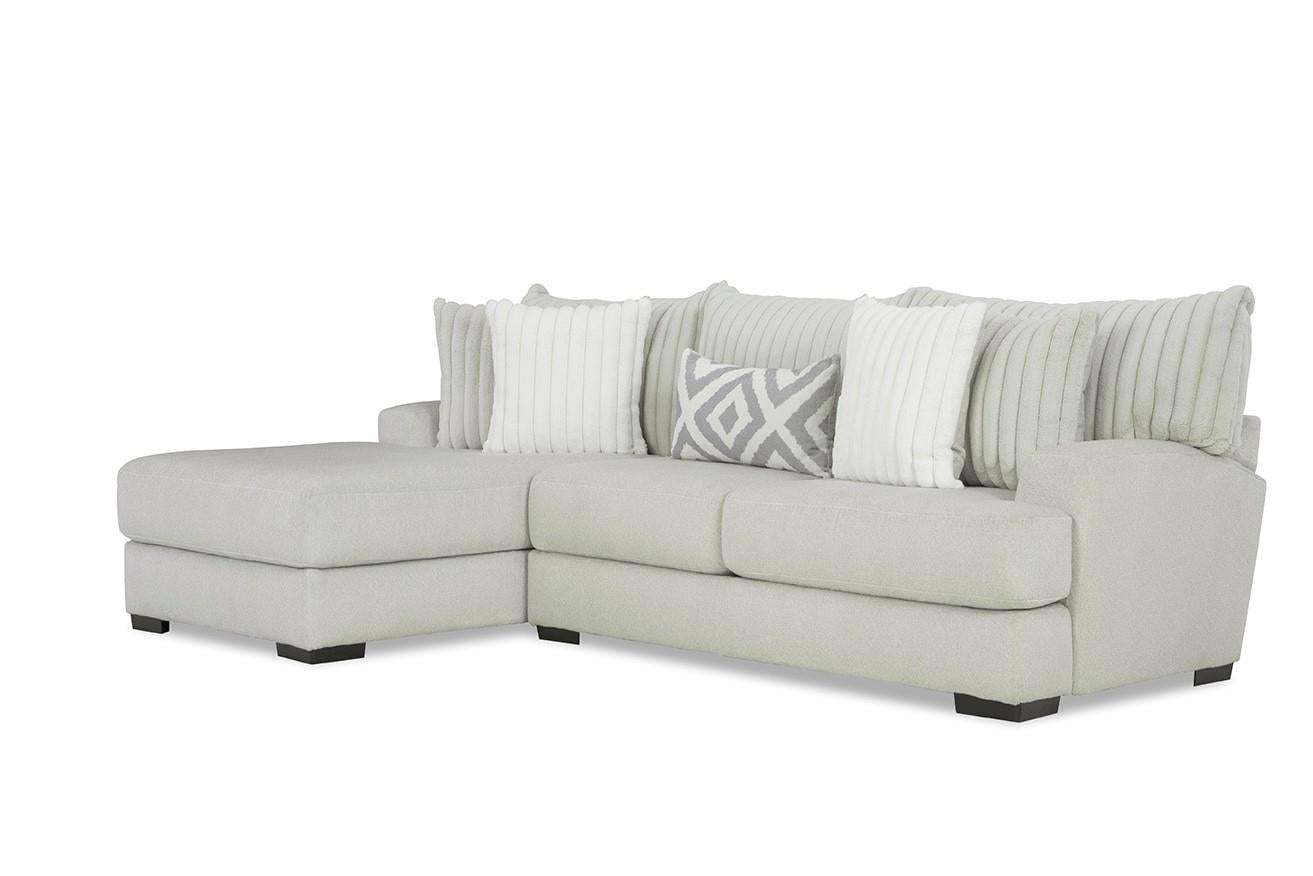 Avelina 2-Piece Left-Facing Sectional Chaise Silver