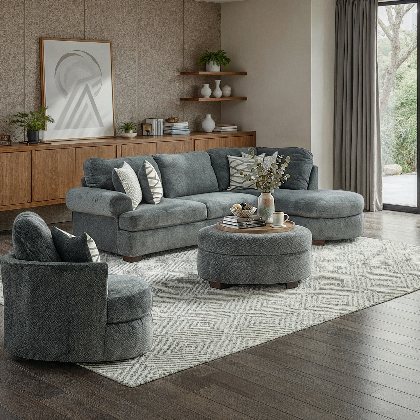 Magnolia 2-Piece Sofa Chaise