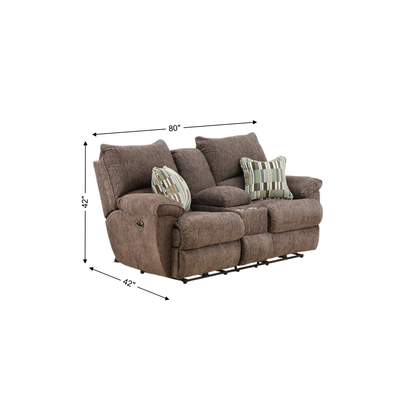 Preston Power Reclining Console Loveseat
