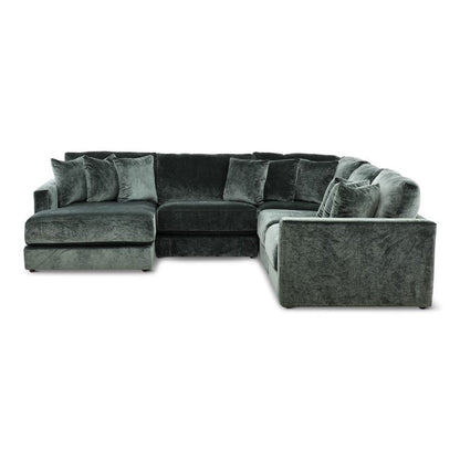 Evianna 5-Piece Pine Sectional Left-Facing
