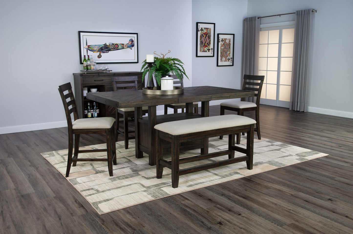 Solomon 6-Piece Counter Height Dining Set