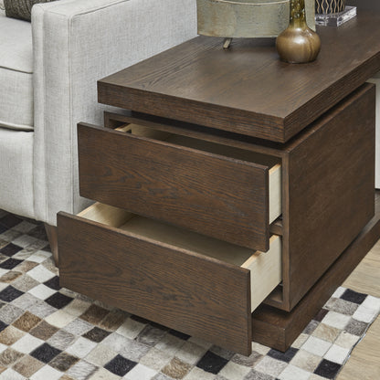 Flexsteel Athens 2-Drawer End Table
