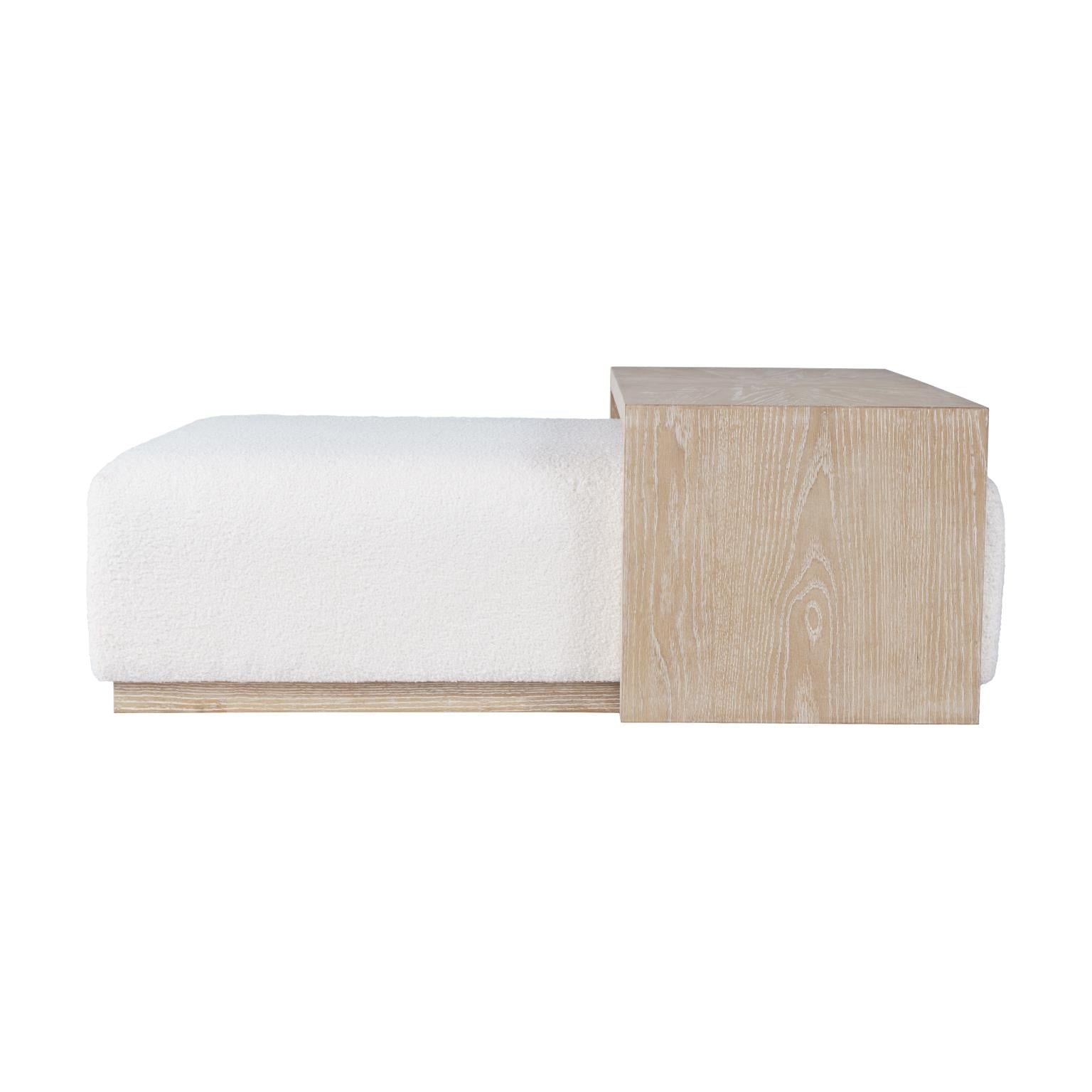 Boone Castered Cocktail Ottoman with Table