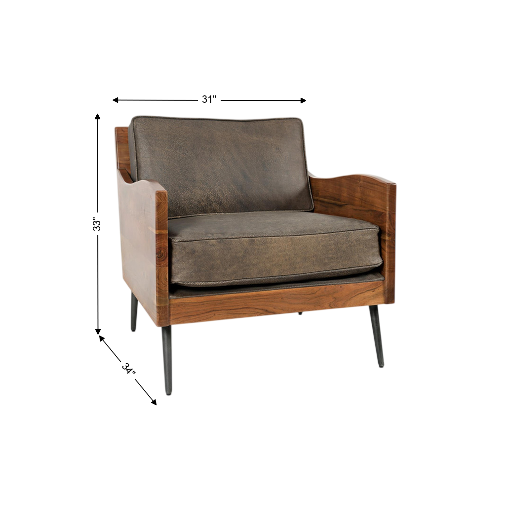 Colson Leather Accent Chair