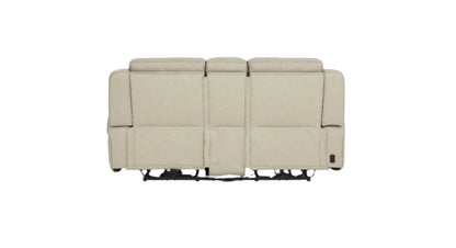 Davidson Power Leather Console Loveseat