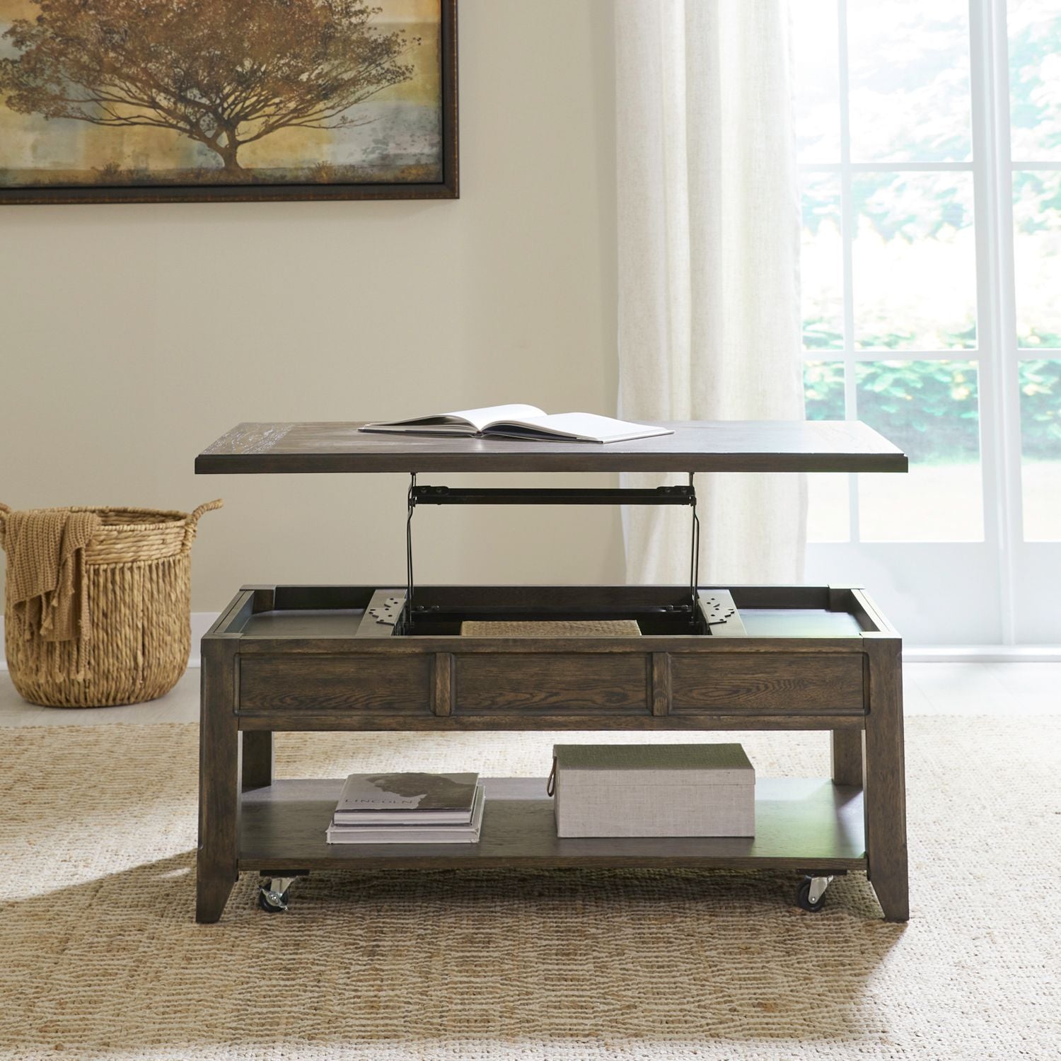 Riven Lift Top Cocktail Table