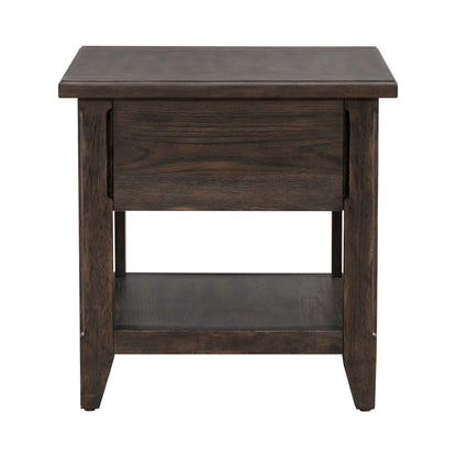 Riven Rectangular End Table