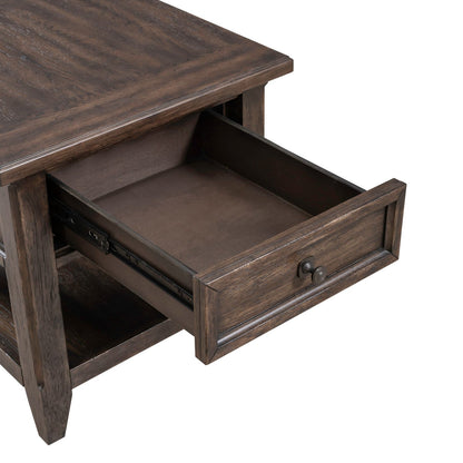 Riven Rectangular End Table