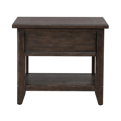 Riven Rectangular End Table