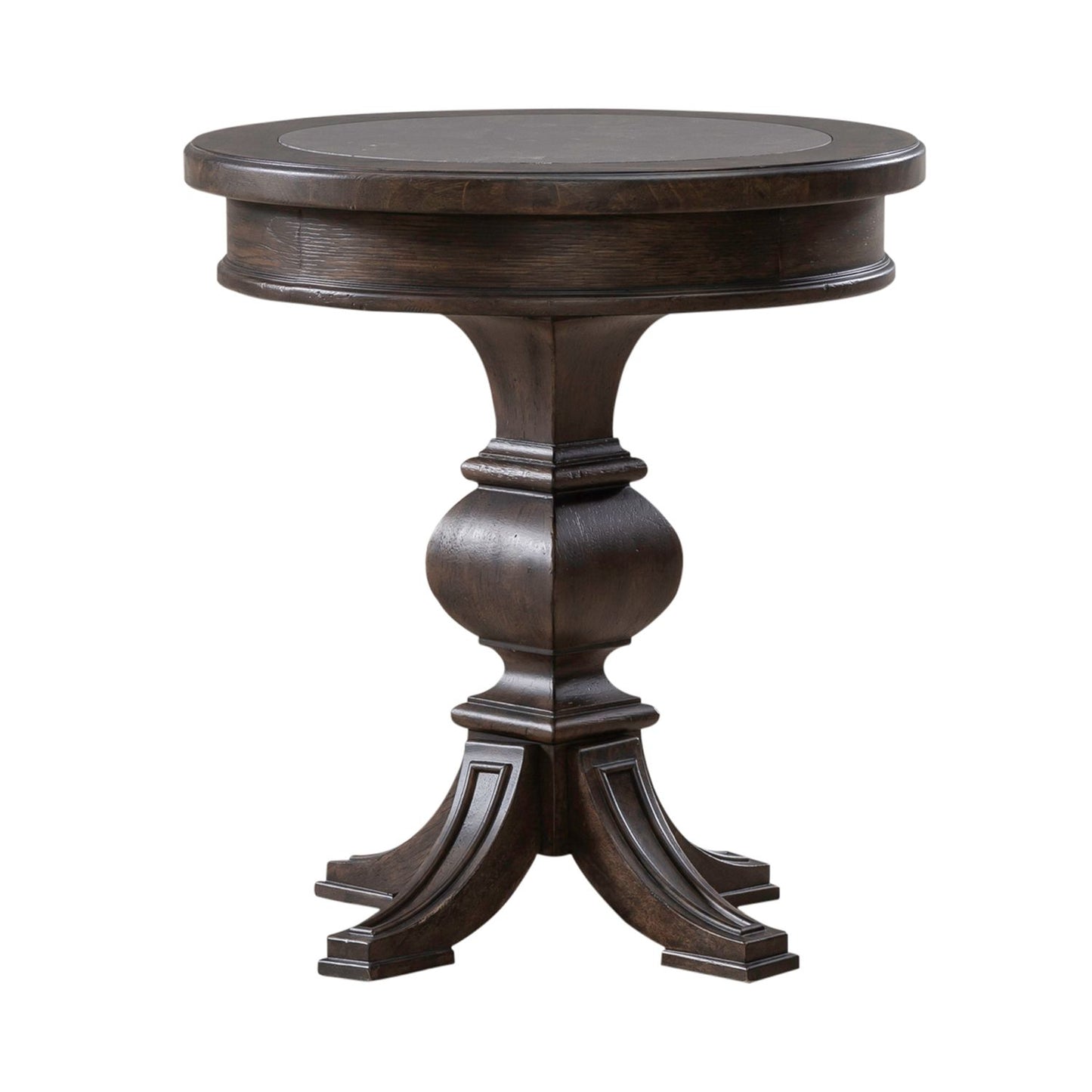 Riven Round Chairside Table