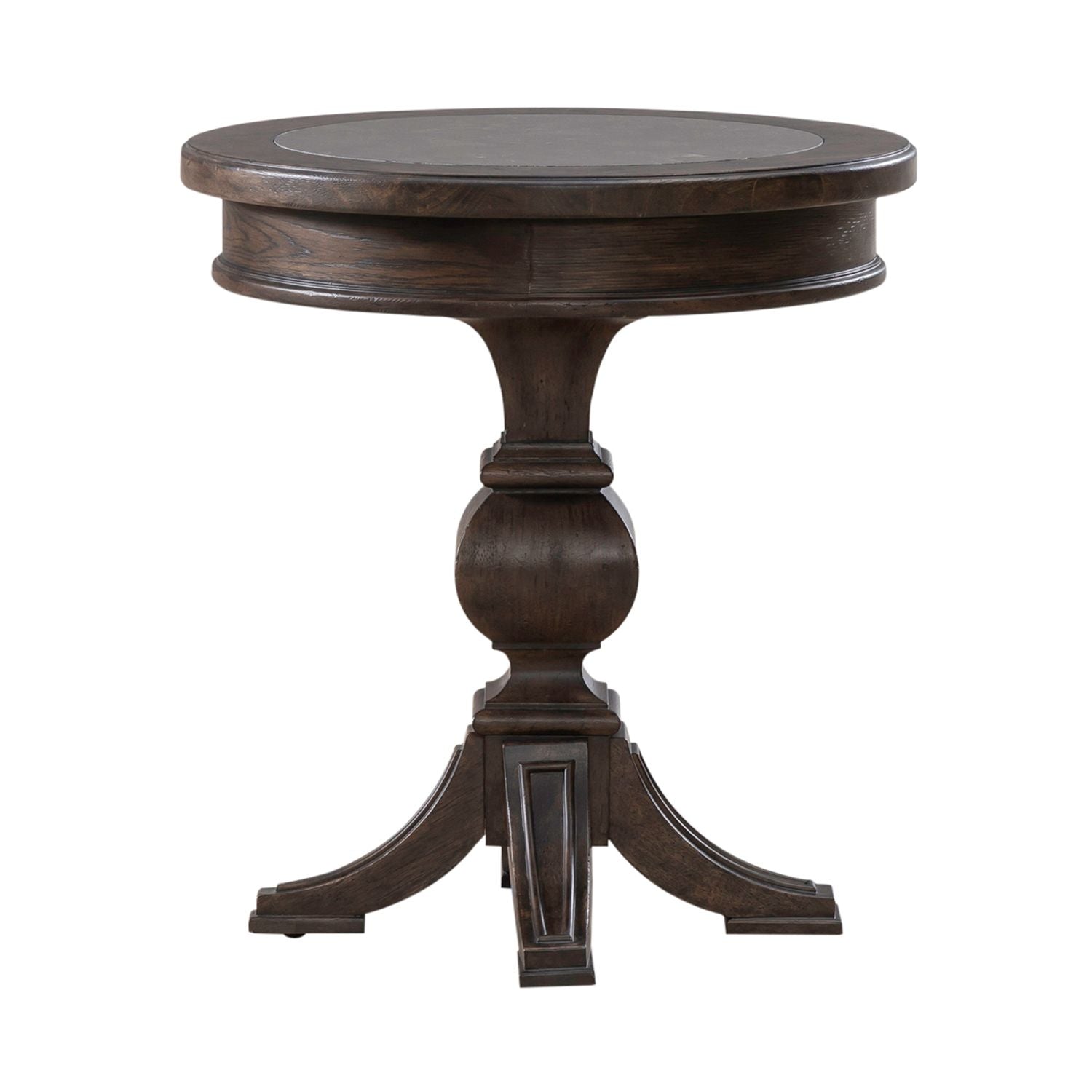 Riven Round Chairside Table