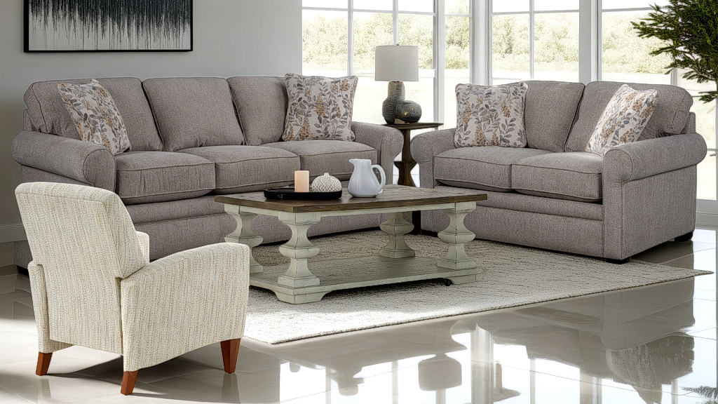 La-Z-Boy Gray Collins Sofa 4946101