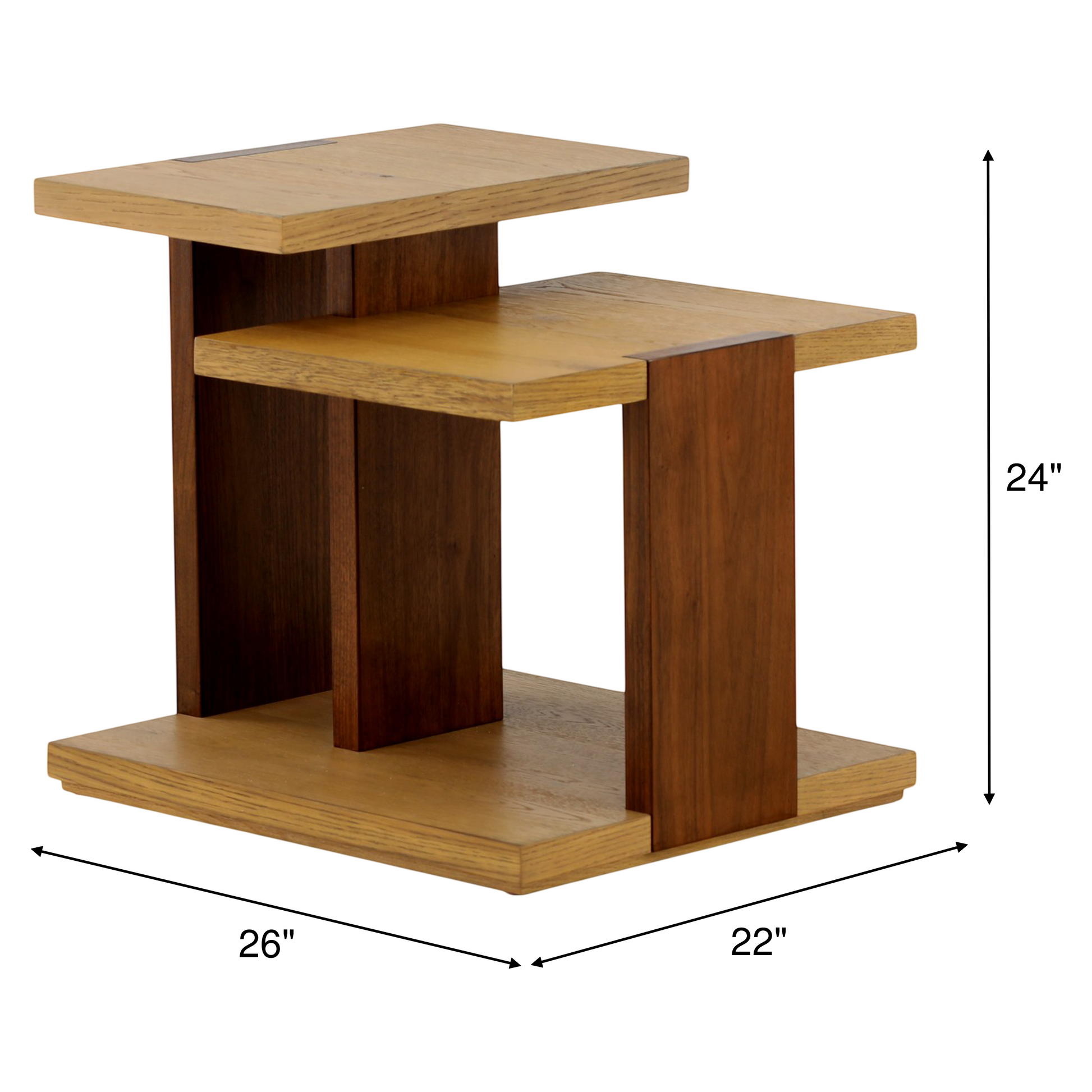 Pale Oak End Table