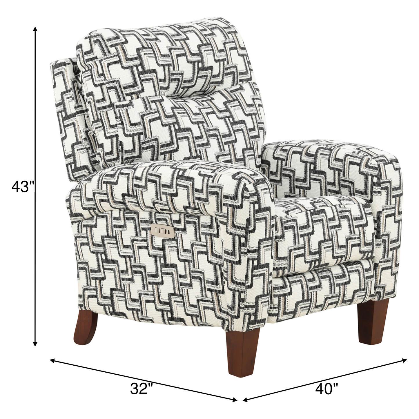 Davenport Power Hi-Leg Recliner