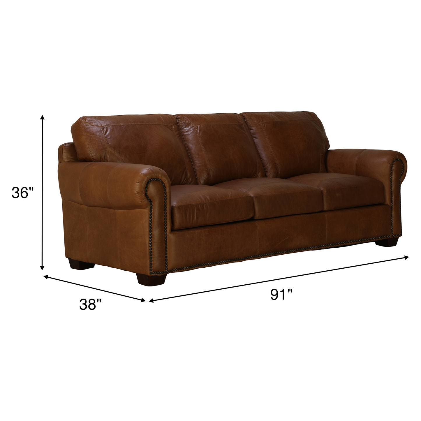 Park Avenue Leather Sofa