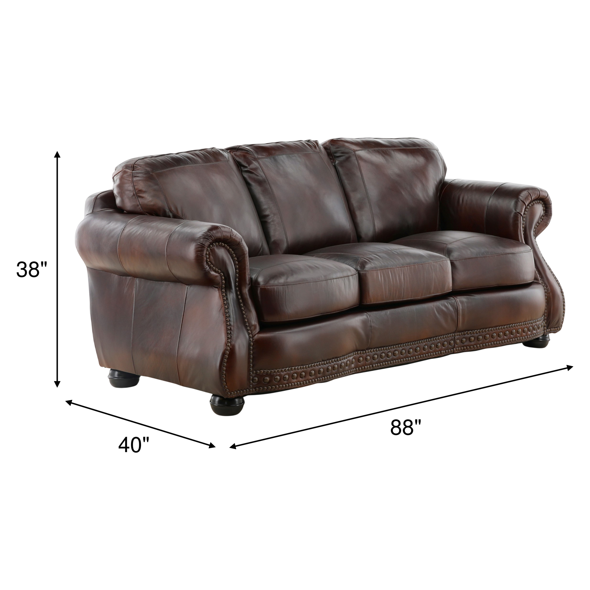 Leonard Leather Sofa