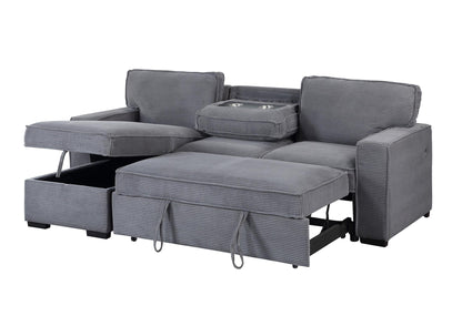 Amir 2-Piece Sectional With Sofa Bed