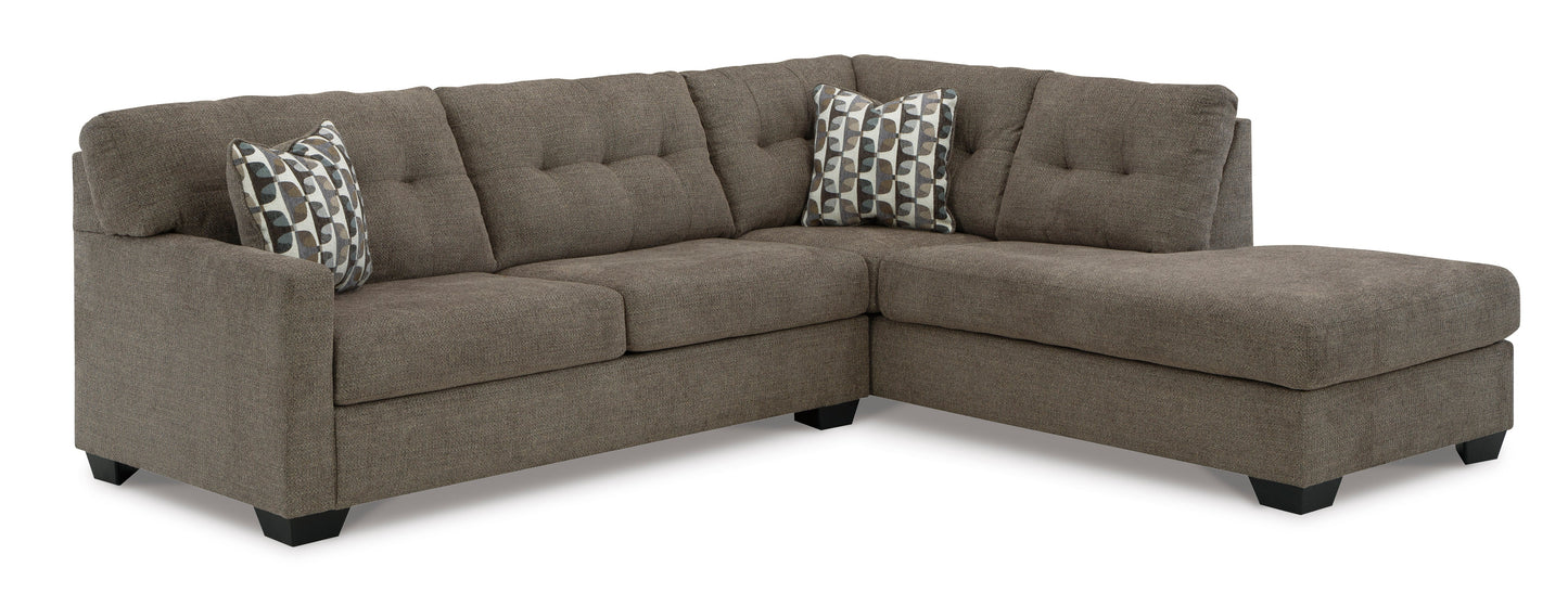 Ashley Mahoney 2-Piece Sectional with Chaise Chocolate
