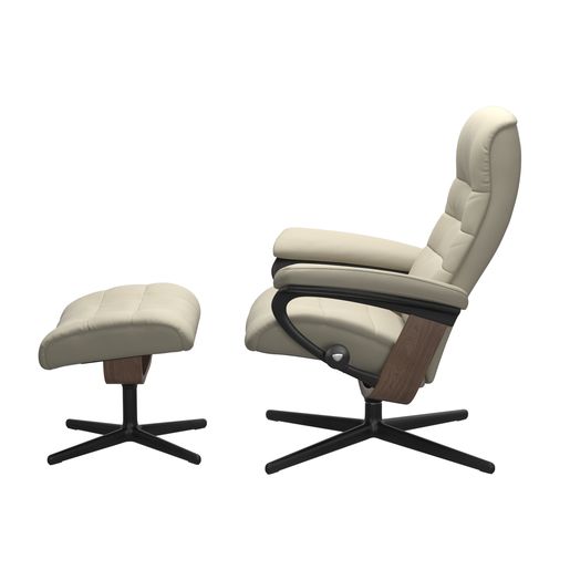 Opal Medium Cross Chair and Ottoman