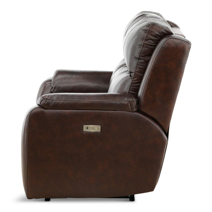 Waylon Leather Power Reclining Loveseat