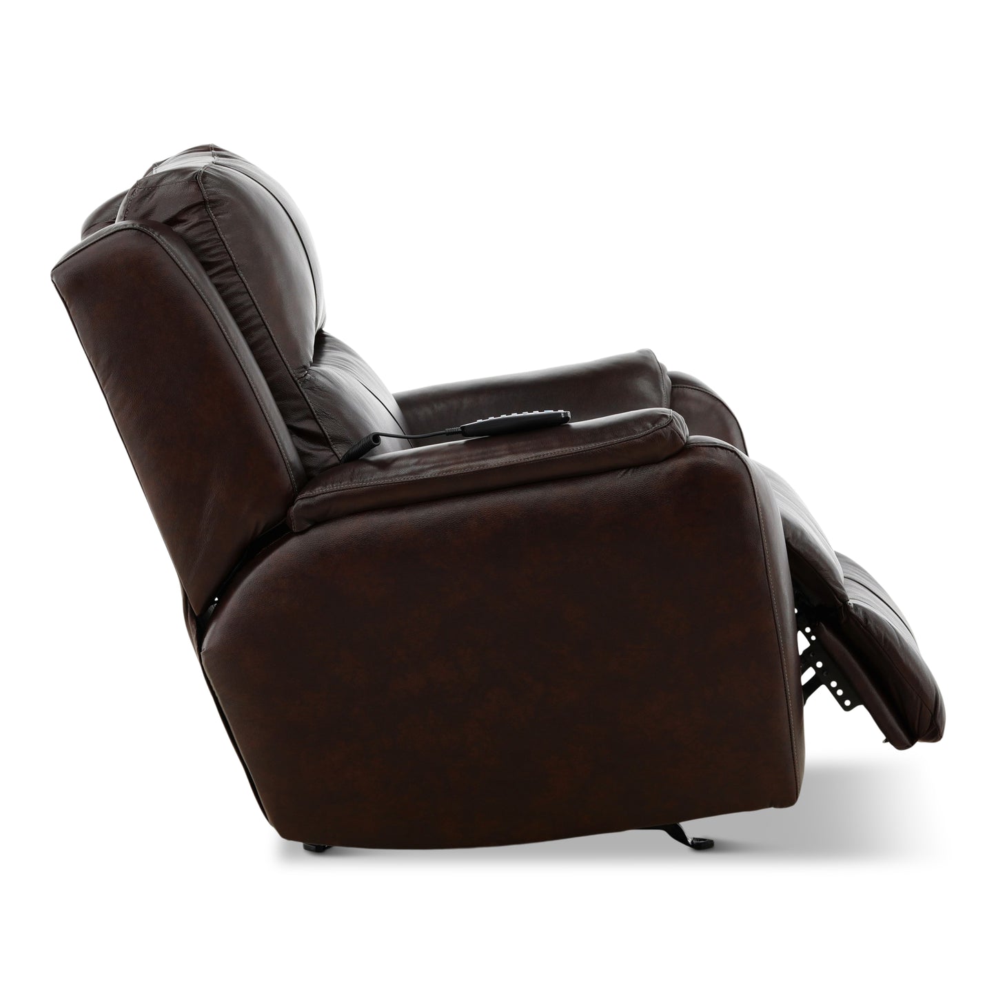 Waylon Leather Power Rocker Recliner